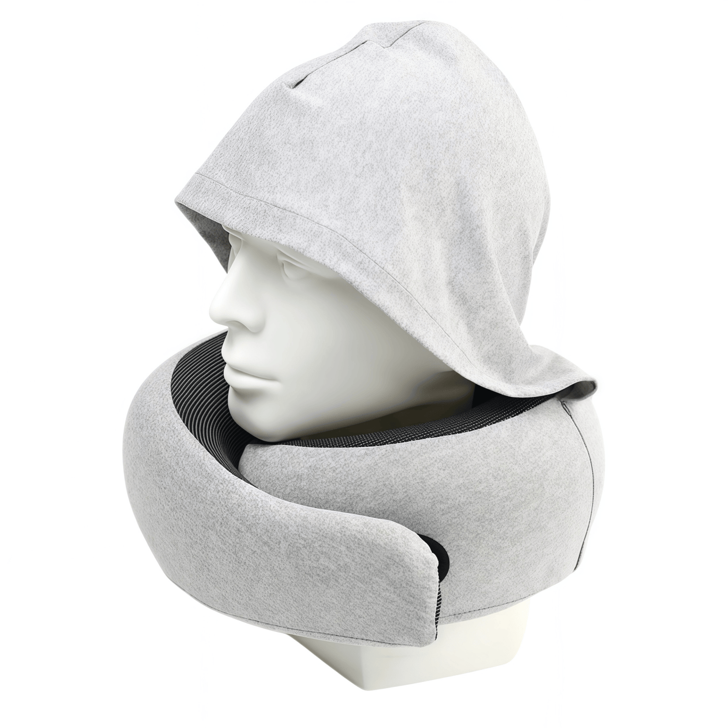 Ergonomic High-Density Memory Foam Travel Neck Pillow with 360° Support, Breathable Mesh & Travel Pouch