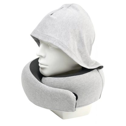 Ergonomic High-Density Memory Foam Travel Neck Pillow with 360° Support, Breathable Mesh & Travel Pouch
