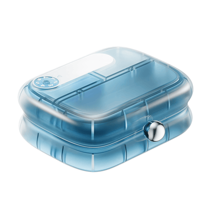 Portable 7-Day Pill & Vitamin Organizer Case | Moisture-Proof Travel Box with Tracking Dial and 7 Compartments