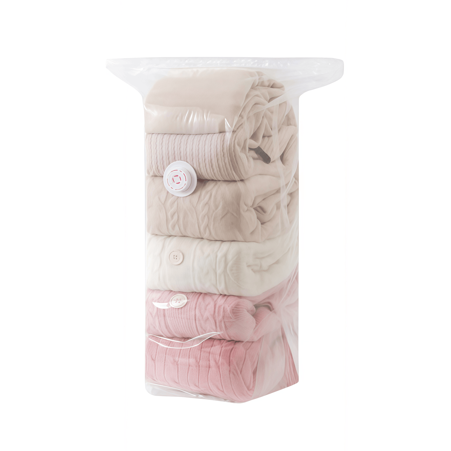 Heavy-Duty Cube Vacuum Storage Bags - No Pump Needed Space Saver Bags for Clothes & Bedding, Airtight & Waterproof