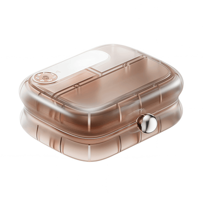 Portable 7-Day Pill & Vitamin Organizer Case | Moisture-Proof Travel Box with Tracking Dial and 7 Compartments
