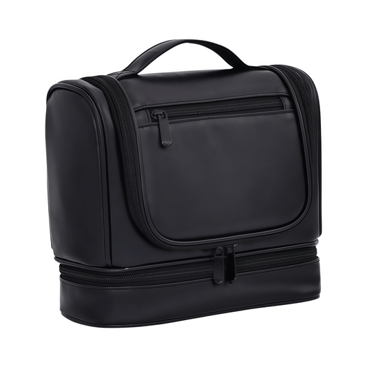 Large Travel Duffel Bag with Wet Pocket, Waterproof Weekender Overnight Bag for Men and Women - Black