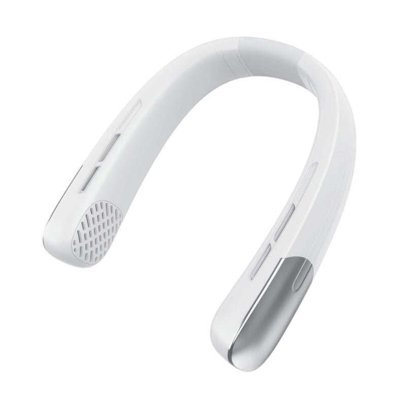 Portable Bladeless Neck Fan with Cooling Plate – 4000mAh Rechargeable Personal Neck Air Conditioner with LED Display & 100-Speed Airflow