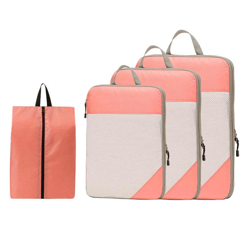 Compression Travel Packing Cubes & Organizer Set - Water-Resistant Ripstop Nylon