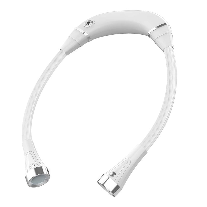 Rechargeable LED Neck Reading Light – Hands-Free Flexible Book Light with 3 Color Modes & Power Bank