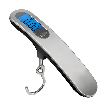 Portable Digital Luggage Scale - 110lbs/50kg Hanging Travel Weight Scale with Backlit LCD & Tare Function