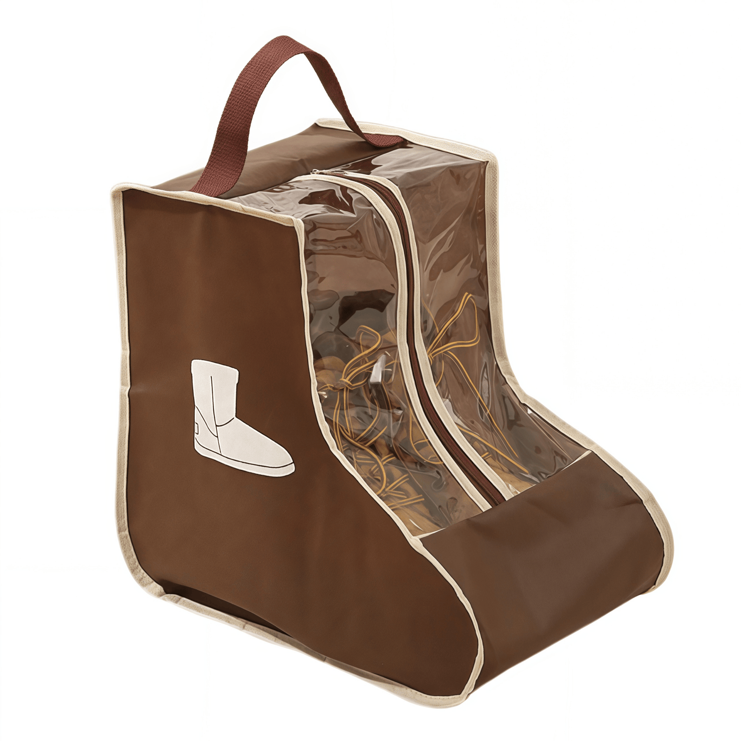 Translucent Mesh Shoe & Boot Storage Bags - Dust-Proof Closet Organizer with Zipper