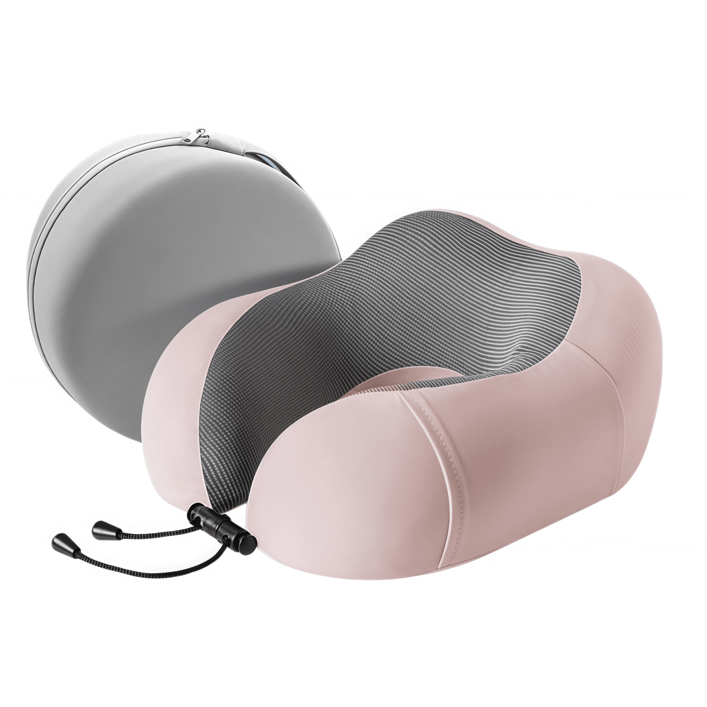 Ergonomic U-Shaped Memory Foam Travel Neck Pillow with Cooling Mesh and Carrying Case