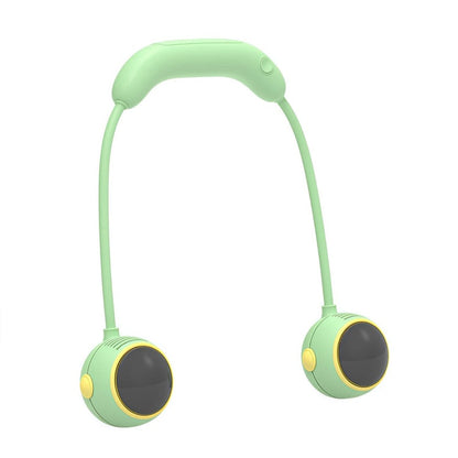 Portable Neck Fan, 360° Flexible Hands-Free Wearable Personal Fan with 3 Speeds & Dual Turbines