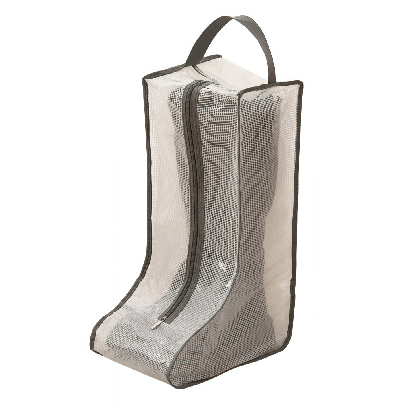 Translucent Mesh Shoe & Boot Storage Bags - Dust-Proof Closet Organizer with Zipper