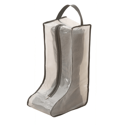 Translucent Mesh Shoe & Boot Storage Bags - Dust-Proof Closet Organizer with Zipper