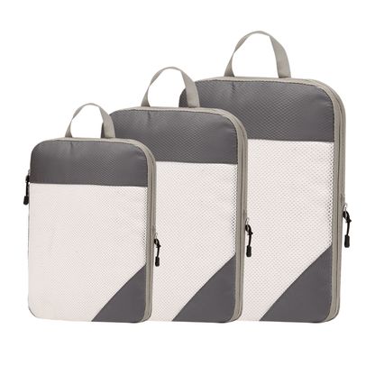 Compression Travel Packing Cubes & Organizer Set - Water-Resistant Ripstop Nylon