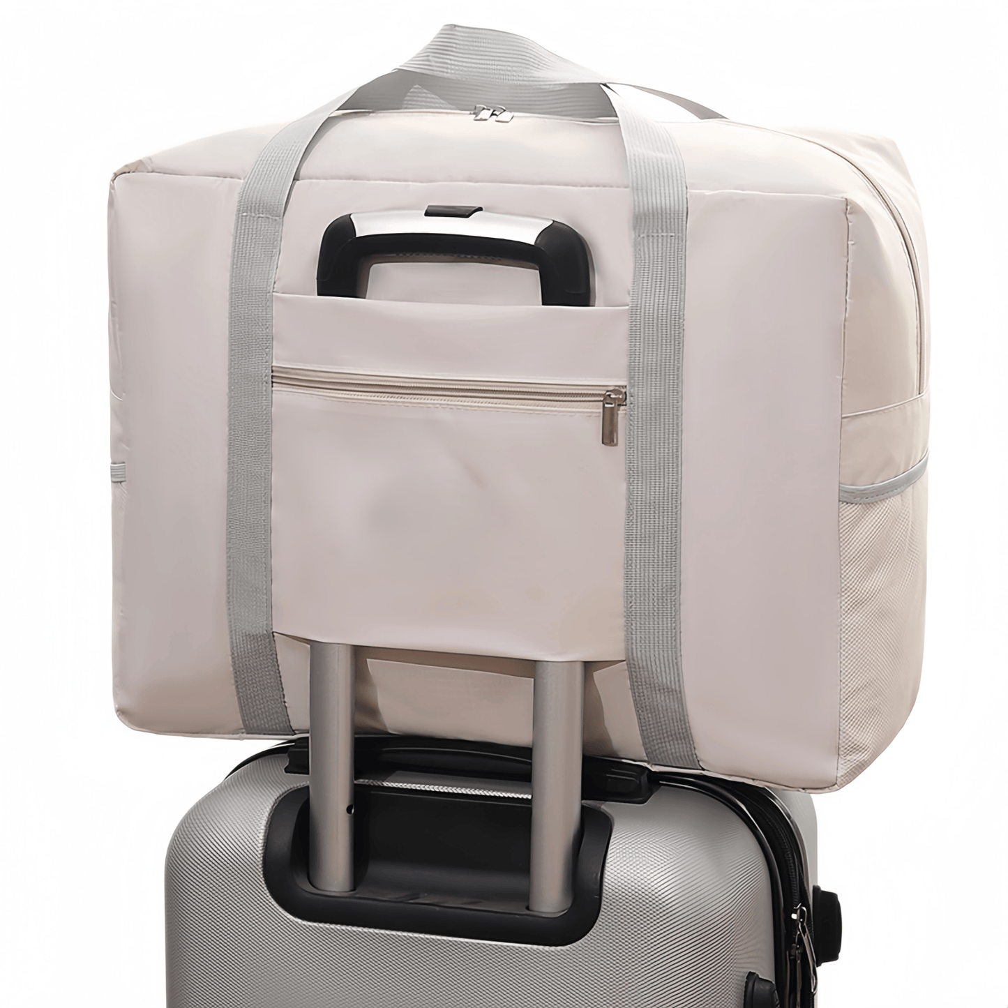 Water-Resistant Foldable Travel Duffel Bag - Carry-On Weekender Tote with Luggage Sleeve