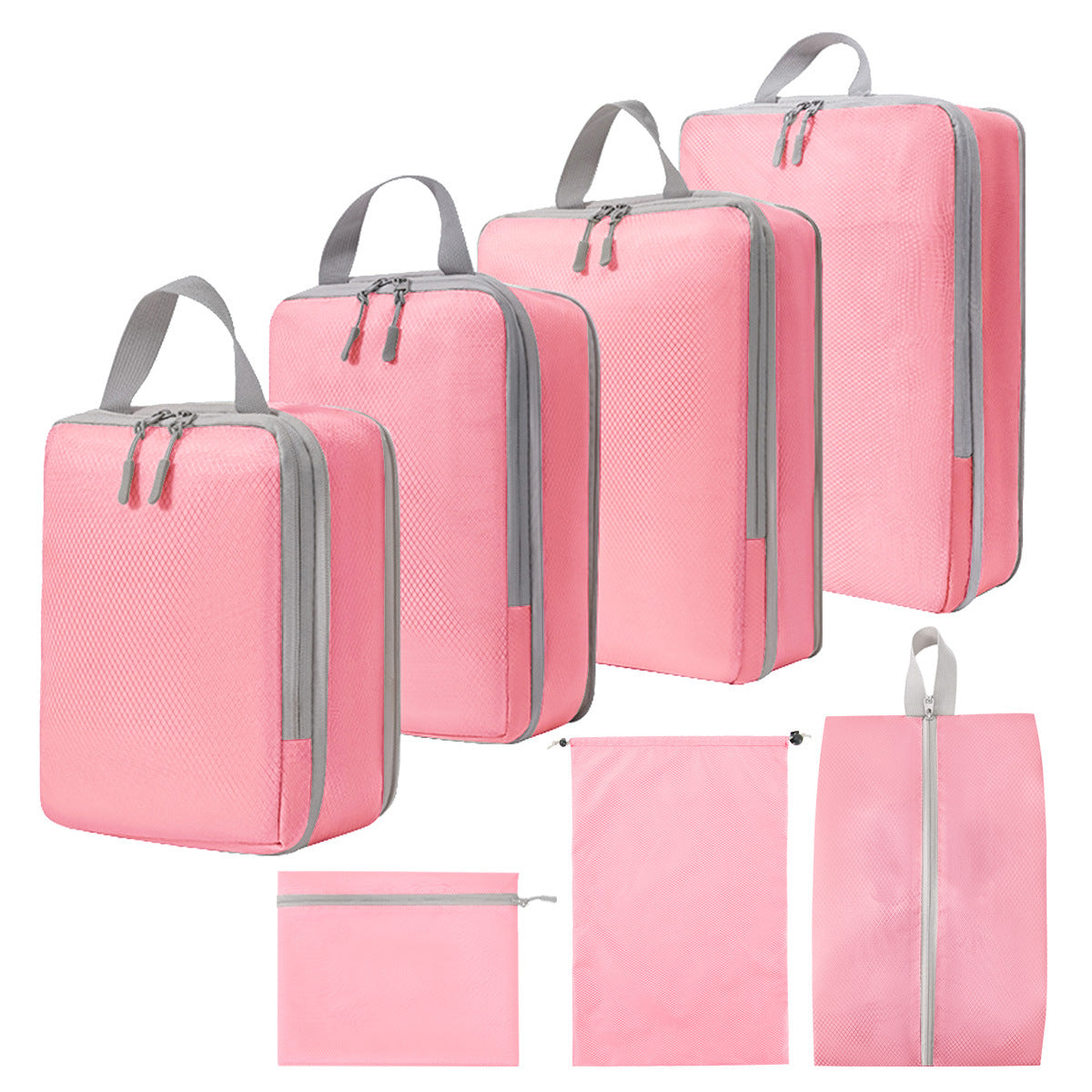 Compression Packing Cube Set - Water-Resistant Travel Luggage Organizers
