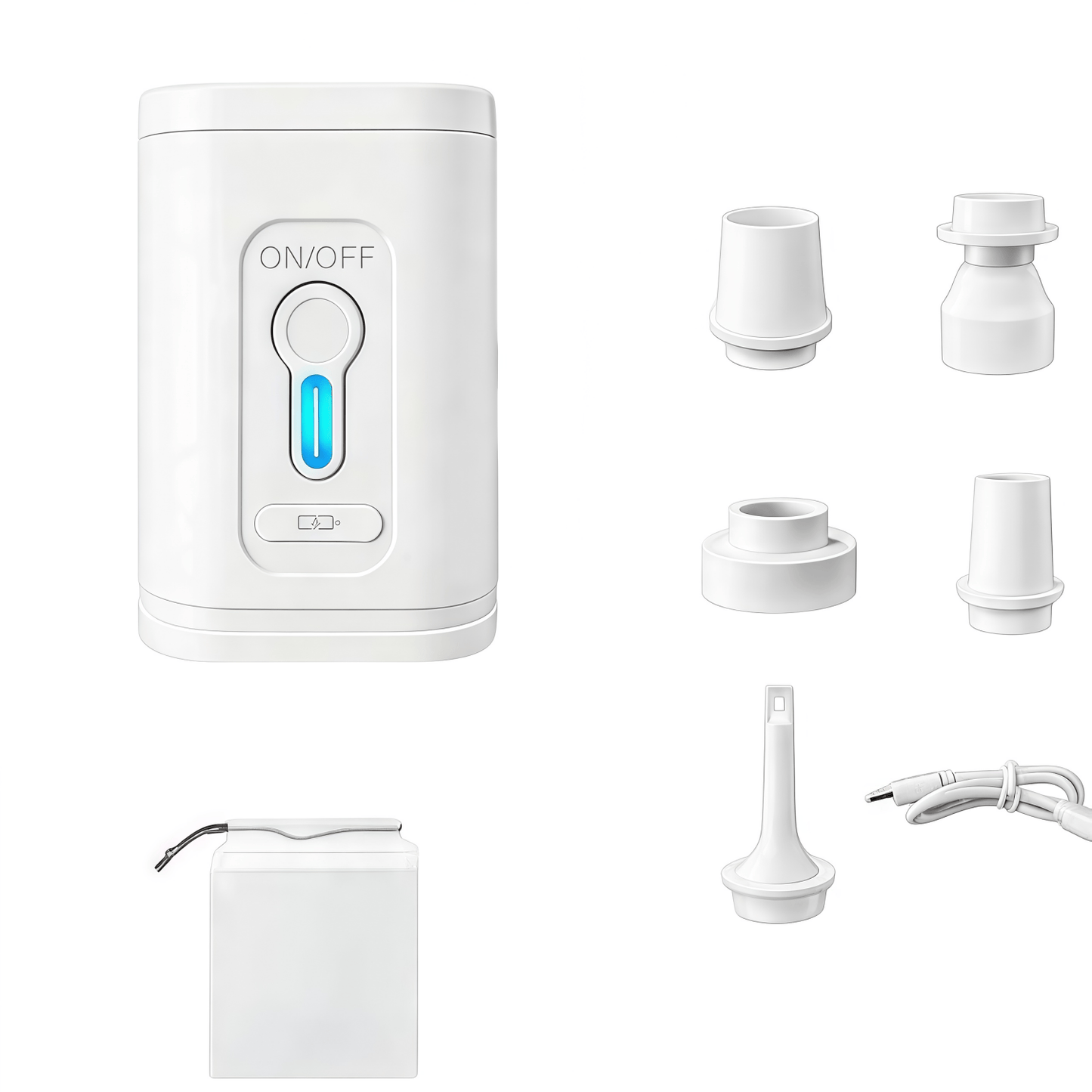 Portable Mini Air Pump - Rechargeable Electric Inflator & Deflator for Air Mattresses and Pool Floats