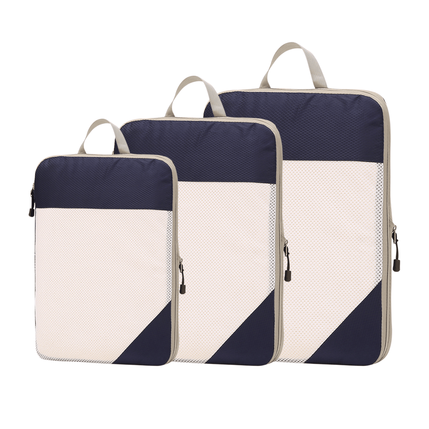 Compression Travel Packing Cubes & Organizer Set - Water-Resistant Ripstop Nylon