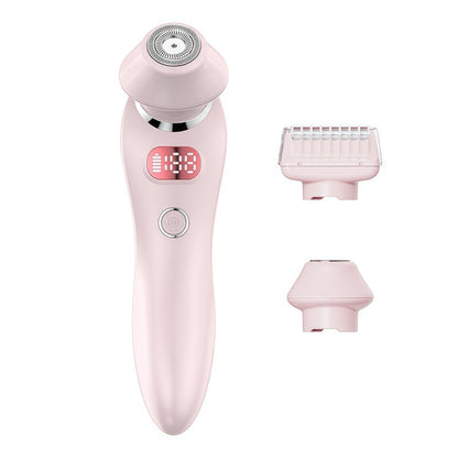 Women's 2-in-1 Electric Shaver & Trimmer Set, IPX7 Waterproof, LED Display, USB Rechargeable