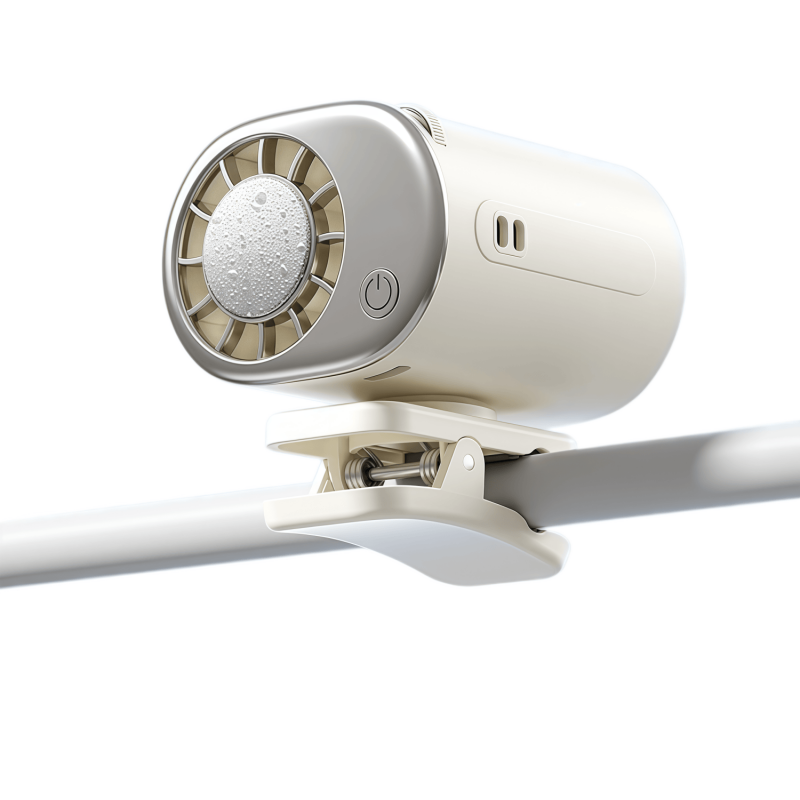 Portable Waist Clip Fan, 199-Speed Turbocharged Personal Cooling Fan with Digital Display & Lanyard