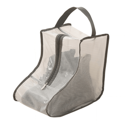 Translucent Mesh Shoe & Boot Storage Bags - Dust-Proof Closet Organizer with Zipper