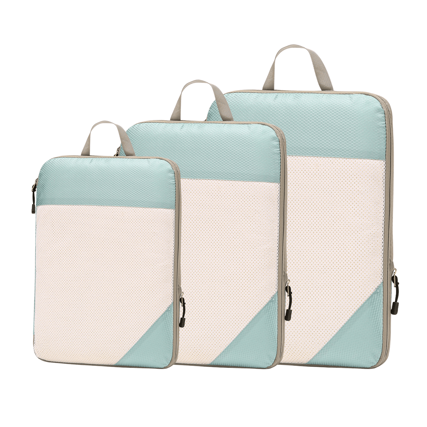 Compression Travel Packing Cubes & Organizer Set - Water-Resistant Ripstop Nylon