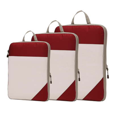 Compression Travel Packing Cubes & Organizer Set - Water-Resistant Ripstop Nylon
