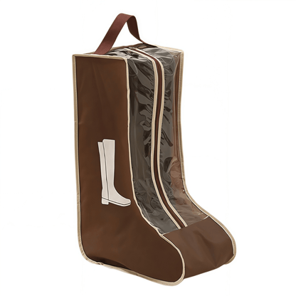 Translucent Mesh Shoe & Boot Storage Bags - Dust-Proof Closet Organizer with Zipper