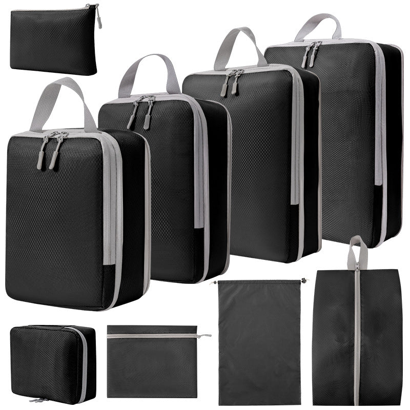 Compression Packing Cube Set - Water-Resistant Travel Luggage Organizers