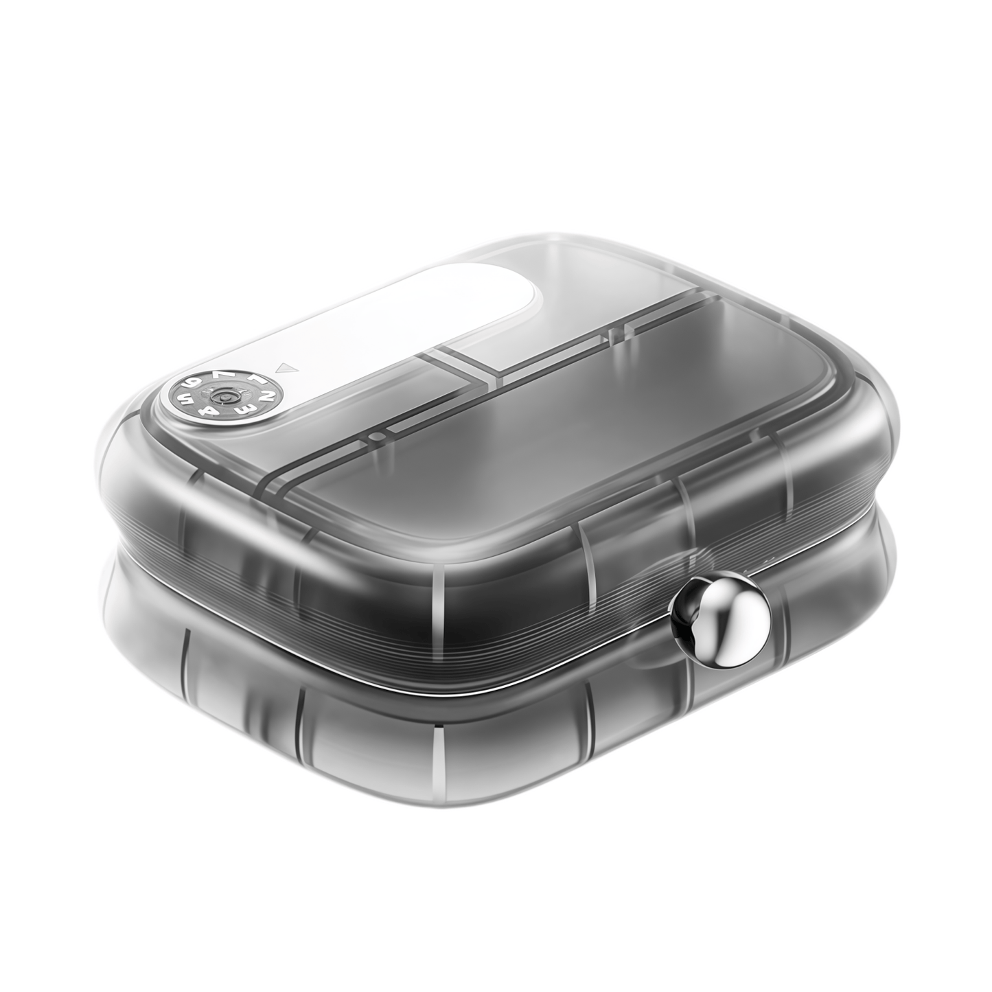 Portable 7-Day Pill & Vitamin Organizer Case | Moisture-Proof Travel Box with Tracking Dial and 7 Compartments