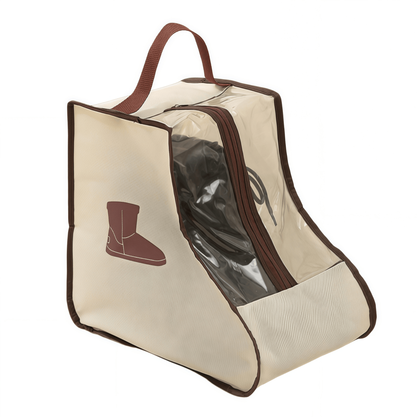 Translucent Mesh Shoe & Boot Storage Bags - Dust-Proof Closet Organizer with Zipper