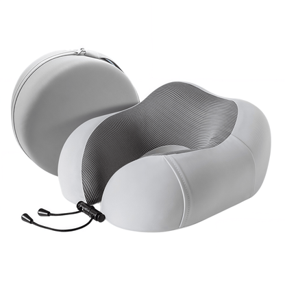 Ergonomic U-Shaped Memory Foam Travel Neck Pillow with Cooling Mesh and Carrying Case