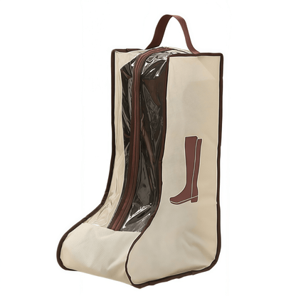 Translucent Mesh Shoe & Boot Storage Bags - Dust-Proof Closet Organizer with Zipper