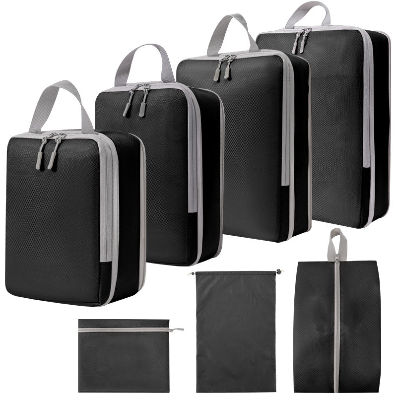 Compression Packing Cube Set - Water-Resistant Travel Luggage Organizers