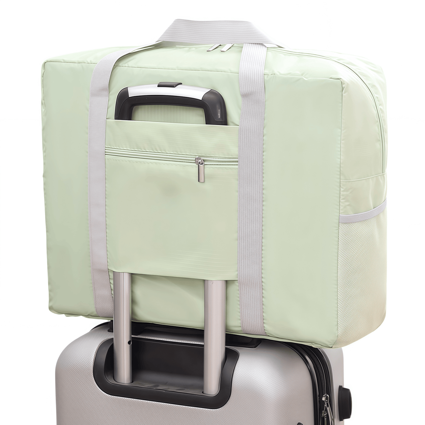 Water-Resistant Foldable Travel Duffel Bag - Carry-On Weekender Tote with Luggage Sleeve, 23L