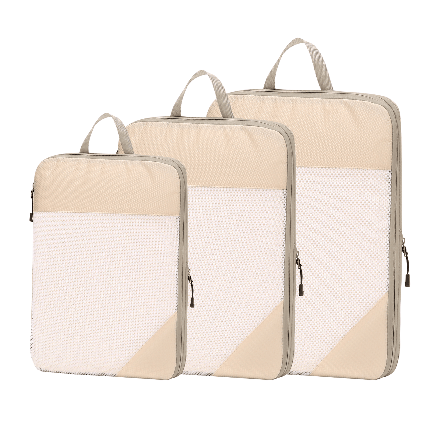 Compression Travel Packing Cubes & Organizer Set - Water-Resistant Ripstop Nylon