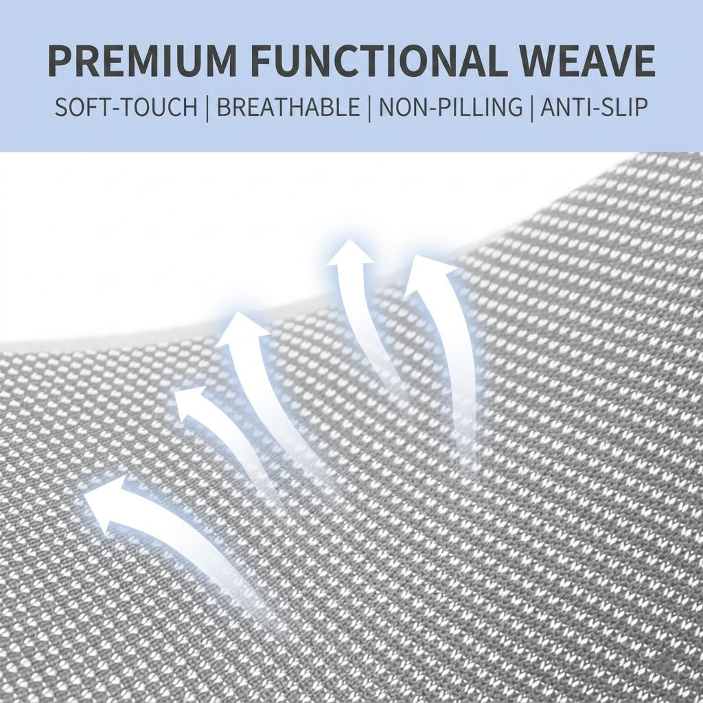 Ergonomic U-Shaped Memory Foam Travel Neck Pillow with Cooling Mesh and Carrying Case