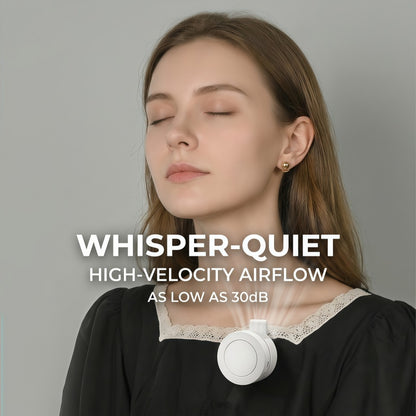 Portable Clip-On Personal Fan - Hands-Free Wearable Waist & Neck Cooling Fan, 3-Speed 360° Rotatable Rechargeable Airflow