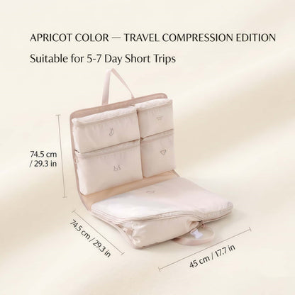 Water-Repellent 6-in-1 Foldable Travel Organizer & Compression Packing Bag