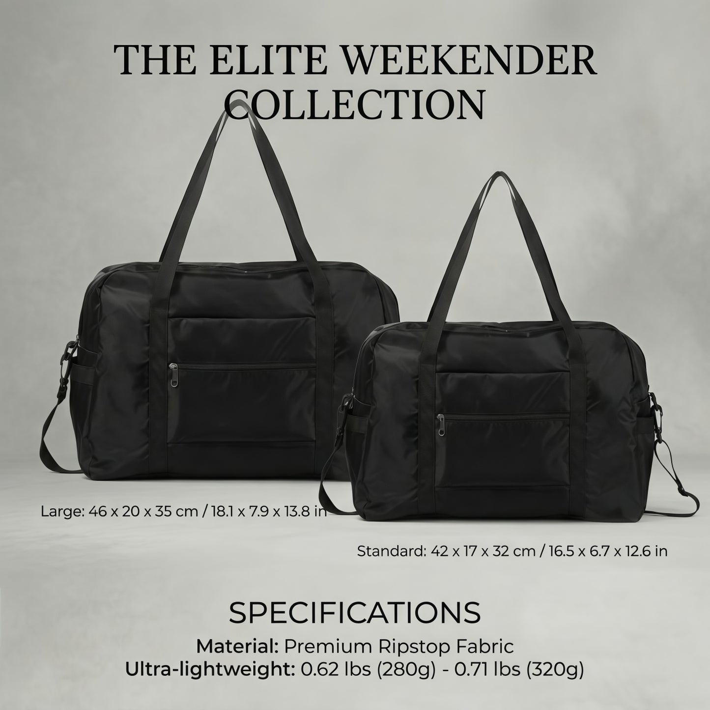Lightweight Ripstop Weekender Travel Duffel Bag with Luggage Sleeve
