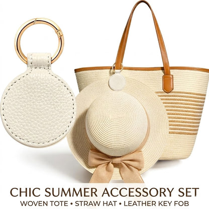 Vegan Leather Magnetic Hat Clip for Travel, Hands-Free Hat Holder Accessory for Bags and Luggage