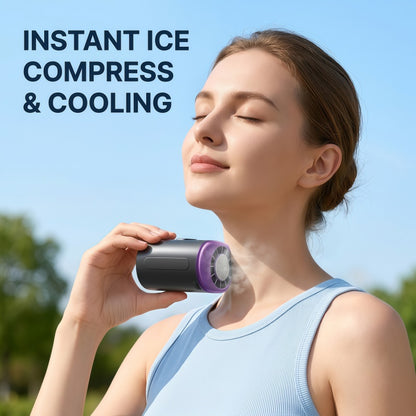 Portable Waist Clip Fan, 199-Speed Turbocharged Personal Cooling Fan with Digital Display & Lanyard