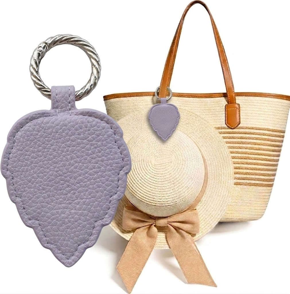 Vegan Leather Magnetic Hat Clip for Travel, Hands-Free Hat Holder Accessory for Bags and Luggage