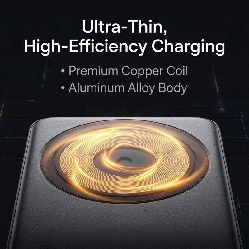 Ultra-Slim Magnetic Wireless Power Bank 15W Fast Charging PD 20W with Smart LED Display & Dual Input/Output Ports