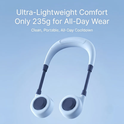 Portable Bladeless Neck Fan – Hands-Free Rechargeable Wearable Personal Fan with 360° Surround Cooling & 3 Speed Settings