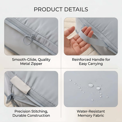 8-Piece Compression Packing Cubes Set for Travel, Expandable Luggage Organizers with Shoe Bag & Toiletry Pouch