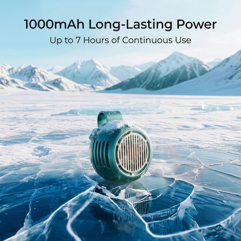 Portable Clip-on Fan, 5-Speed Hands-Free Wearable Mini Waist Fan with Digital LED Display & 360° Adjustable Airflow