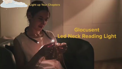 LED Neck Reading Light – Rechargeable Wearable Book Light with 3 Color Modes, Stepless Dimming & Auto-Off Timer